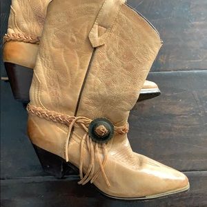 Leather boots